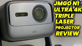 JMGO N1 ULTRA 4K TRIPLE LASER PROJECTOR REVIEW 2024 [upl. by Longmire]