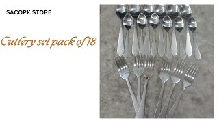 Cutlery Set pack of 18 [upl. by Kleiman871]