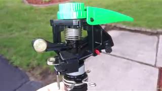 RAIN BIRD P5R Impact Sprinkler w5 Nozzles Performance Test [upl. by Yecram418]