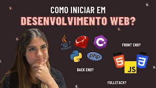 Como iniciar em Desenvolvimento Web O que estudar [upl. by Namwob244]