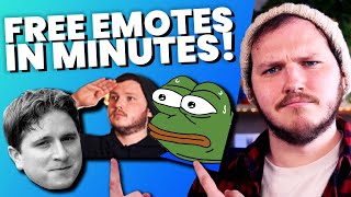 How To Make amp Animate Twitch Emotes For FREE No Software [upl. by Castra]