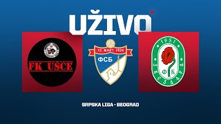 Uživo UŠĆE NOVI BEOGRAD  ZVEZDARA Srpska Liga Beograd 12Kolo [upl. by Ayortal]