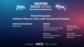 Singapore Trading Festival Panel Discussion 3 Market Plays for 2021 with Structured Products [upl. by Zita]