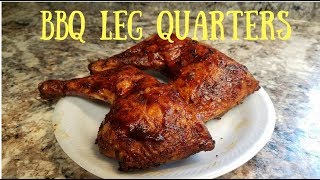 BBQ CHICKEN LEG QUARTERS on the Pellet Grill [upl. by Sieber]