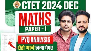 CTET 15 DECEMBER 2024 MATHS PAPER 1 PYQ Analysis by Sachin Academy Live 9pm [upl. by Sedrul]