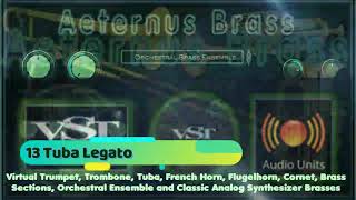 Virtual Tuba Presets from Aeternus Brass Plugin VST VST3 Audio Unit EXS24 KONTAKT nki sample library [upl. by Aihseit]