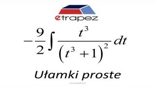 Rozkład na ułamki proste w całce nieoznaczonej wymiernej [upl. by Ttoile]