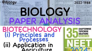 Neet pyqs last 35 years on biotechnology class 12 l biology l neet2024 [upl. by Letney]