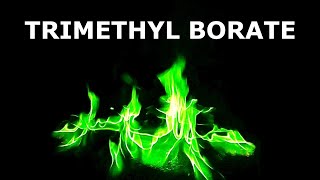 Making a Liqiud that Burns With a Green Flame  Trimethyl Borate [upl. by Alleynad]