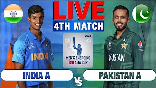 🔴Live India A vs Pakistan A  4th Match  Live Cricket Score amp Commentary [upl. by Annaujat]