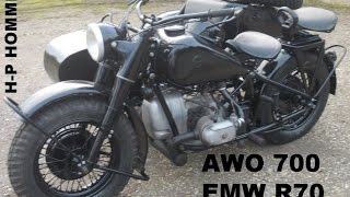 EMW R70 von 1954  Versuchsfahrzeuge auf BMW R75 Basis bei AWO gebaut [upl. by Eibrad]