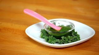 How to Make Kale Puree for Babies  Baby Food [upl. by Ydnolem847]