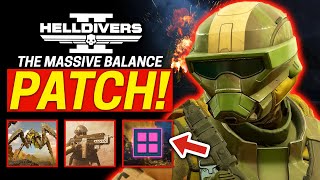 Helldivers 2 BIGGEST PATCH Over 100 Changes [upl. by Etyak]