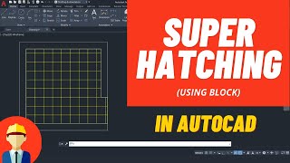 SUPER HATCHING in AutoCAD using Block [upl. by Honniball]