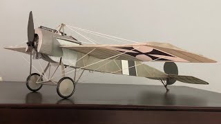 Build Log RC Fokker Eindecker 2034quot Span [upl. by Niarfe]