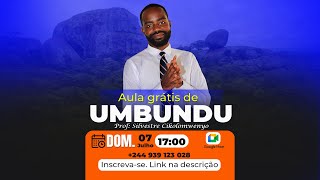 Aula gratis de umbundu Domingo 07 de Julho [upl. by Reyotal]