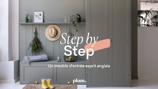 Step by Step  Créer un meuble d’entrée esprit anglais [upl. by Nylisoj]