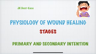 Physiology of Wound Healingprimary and secondary intention granulation tissueregeneration [upl. by Yeneffit]