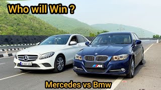 Bmw 320D Vs Mercedes C220 Drag Race 🏁😍  Unbelievable Race ❤️😍 [upl. by Inneg]