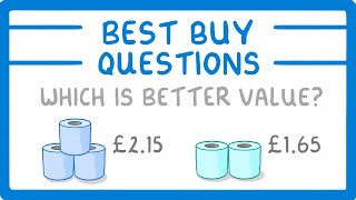 GCSE Maths  How to Solve Best Buy Questions 88 [upl. by Ecadnac]