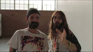 VIDEO pentru Romania Jared Leto amp Tomo Miličević  Thirty Seconds to Mars [upl. by Erdnoed]