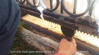 Troubleshooting my gate motor How to check sliding gate wheels for any sliding gate system [upl. by Delphina]