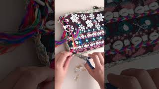 Sling bag for navratri bagmakingathome craftwithwastematerial diyfornavratri [upl. by Liarret919]