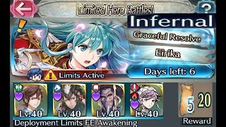 The battle with Limited unit  Vs Legend Eirika  Infernal with F2P units No SIs but seal [upl. by Owens]