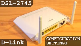 DLink N300 Modem Router WiFi nbg ADSL2 DSL2745  Unboxing  Setup  Configuration [upl. by Salchunas391]