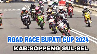 Skill para jawara motor balap di Road race bupati cup 2024 hari ini Part 1 [upl. by Irrehc507]