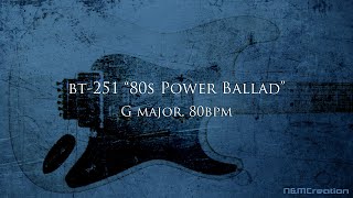 80s Power Ballad Backing Track in G  BT251 [upl. by Namor]