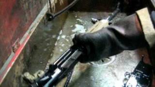 Using a parts washer to clean an AR15 22lr [upl. by Uhsoj]