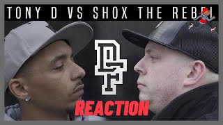 TONY D VS SHOX THE REBEL  Dont Flop Rap Battle Reaction [upl. by Aihselat999]