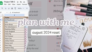 August Plan with Me 🦁📚✨  Monthly Reset Bullet Journal amp TBR [upl. by Atinyl723]