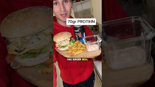 70gr PROTEIN Godzilla Burger weightlossrecipe [upl. by Marian]