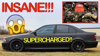 First Drive in the INSANE Supercharged E39  BMW E39 LS3 Swap [upl. by Kile]