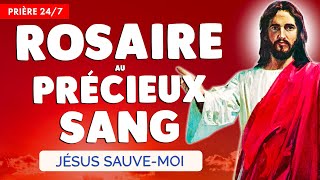 🔴 ROSAIRE au PRÉCIEUX SANG de JÉSUS 🙏 Très PUISSANTE PRIÈRE 247 [upl. by Ohs765]