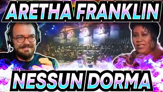 Twitch Vocal Coach Reacts to Aretha Franklin singing Nessun Dorma LIVE [upl. by Dearman]