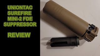 UNIONTAC Surefire MINI2 Airsoft suppressor review [upl. by Terrill]