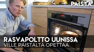 Hiiliteräspannun rasvapoltto uunissa [upl. by Venus]