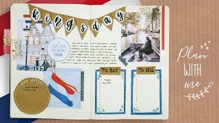 Koningsdag spread maken Plan with Me  Bullet Journal Nederlands  CreaChick [upl. by Annabell488]