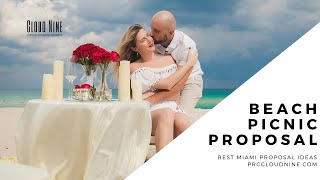 Top Miami Beach Proposal  Romantic Picnic Miami  Miami Proposal Ideas  Miami Proposal Planner [upl. by Arebma244]