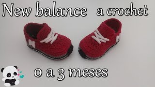 Tenis New balance a crochet bebe [upl. by Eneliak]