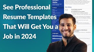 See Professional Resume Templates That Will Get You a Job in 2024 [upl. by Manfred]