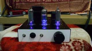 Test 6AQ5 SE amp NFBKlipsch RB10 Loudspeaker [upl. by Analra]