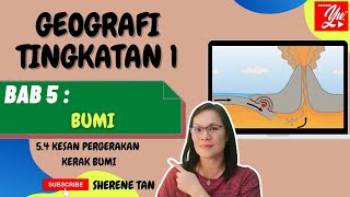 GEOGRAFI TINGKATAN 1 BAB 5 BUMI 54 KESAN PERGERAKAN KERAK BUMI [upl. by Lebaron429]