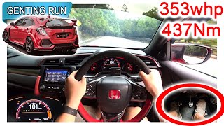 353whp FK8 Honda Civic Type R  Malaysia POV Genting Run 冲上云霄 CC Subtitle [upl. by Enileuqaj675]