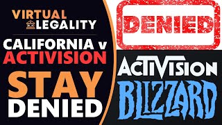 ACTIVISION DENIED California Lawsuit to ContinueFor Now VL566 [upl. by Zebe]