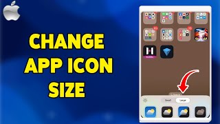 How To Change App Icon Size On iPhone 2024  Customize Your Home Screen Layout [upl. by Nnylirak]