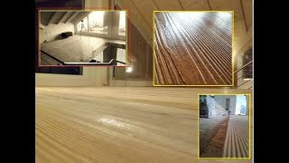 PAVIMENTO DI LEGNO IN LARICE GREZZO prezzo  fai da te posa con viti su massetto building floor diy [upl. by Amoihc630]